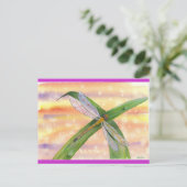 "Dewdrop Dragon" Briefkaart (Staand voorkant)