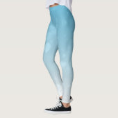 Dewdrop Elegantie: Witte kunst Mode Design Leggings (Links)