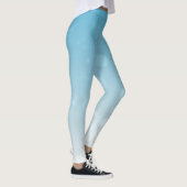 Dewdrop Elegantie: Witte kunst Mode Design Leggings (Rechts)