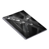 Dewdrop Grass Blade Macro Notitieboek (Rechterzijde)