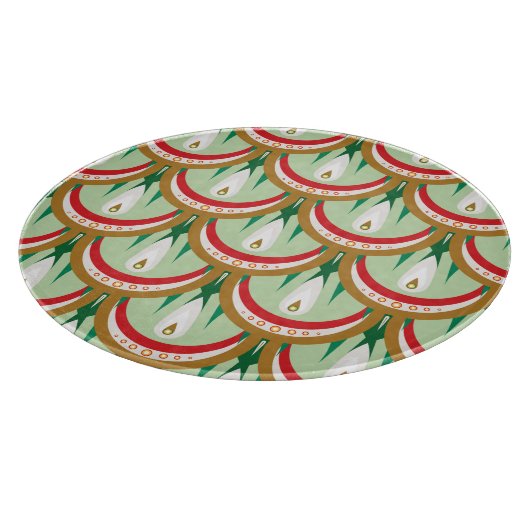 Dewdrop Scales Glass Cutting Board Snijplank (Hoek)