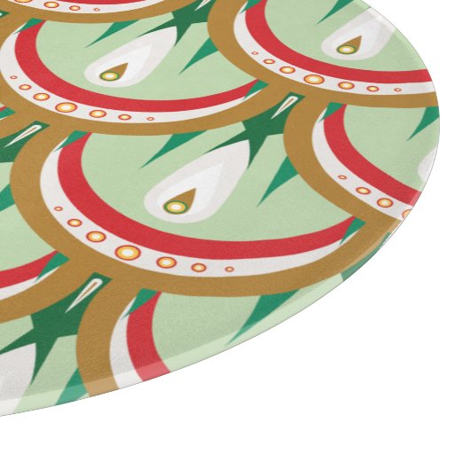 Dewdrop Scales Glass Cutting Board Snijplank (Hoek)