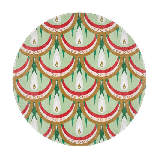 Dewdrop Scales Glass Cutting Board Snijplank (Voorkant)