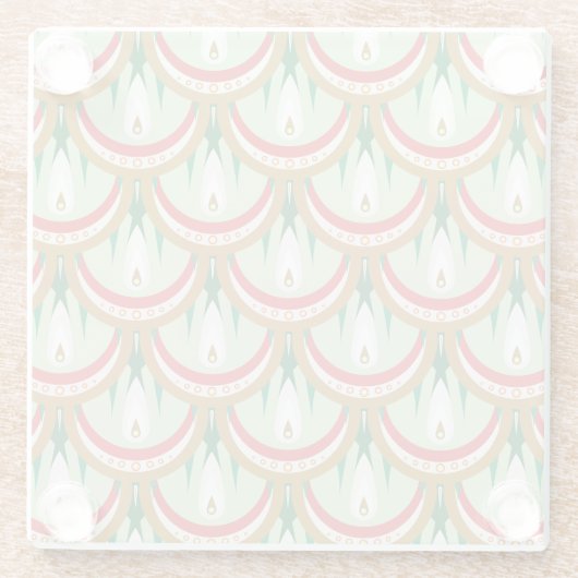 Dewdrop Scales Glass Onderzetters (Achterkant)