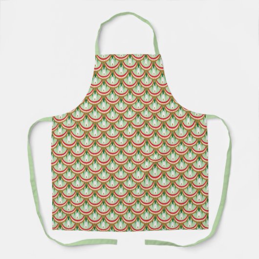Dewdrop Scales Middelgrote Apron Schort (Voorkant)