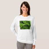 Dewdruppels op een False Helabore T-shirt (Voorkant volledig)