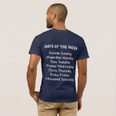 Dewey Beach - Dagen van de week T-shirt (Achterkant volledig)