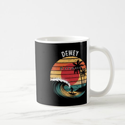 Dewey Beach Delaware Beach Surfen Koffiemok (Rechts)