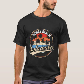  Dewey Beach Delaware Palm Tree Beach T-shirt