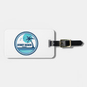 Dewey Beach Delaware Palm Tree Birds Bagagelabel (Voorkant horizontaal)