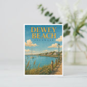 Dewey Beach Delaware Rehoboth Bay GeoSaga Briefkaart (Staand voorkant)