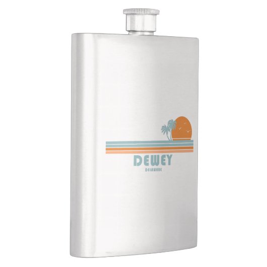 Dewey Beach Delaware Sun Palm Trees Flacon (Rechts)