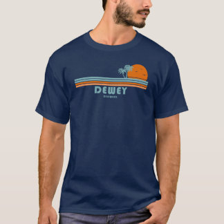 Dewey Beach Delaware Sun Palm Trees T-shirt