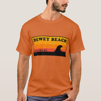 Dewey Beach Delaware Vintage Retro Surven Verenigd T-shirt
