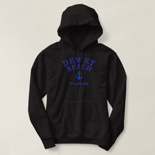 Dewey Beach, Delaware Zee Town T-shirt, Nautical T Hoodie (Design voorkant)