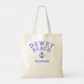 Dewey Beach, Delaware Zee Town T-shirt, Nautical T Tote Bag (Achterkant)