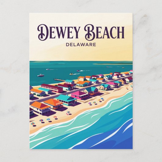 Dewey Beach VS Briefkaart (Voorkant)