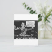 Dewey Beats Truman Funny Gifts T - shirts Buttonne Briefkaart (Staand voorkant)