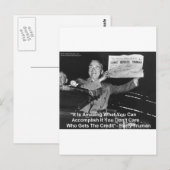 Dewey Beats Truman Funny Gifts T - shirts Buttonne Briefkaart (Voorkant / Achterkant)