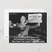 Dewey Beats Truman Funny Gifts T - shirts Buttonne Briefkaart (Voorkant / Achterkant)