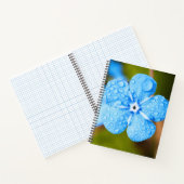 Dewey blue flower Spiral Notitieboek (Binnen)