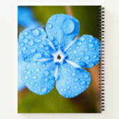 Dewey blue flower Spiral Notitieboek (Achterkant)