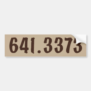 Dewey Decimal Coffee bumpersticker