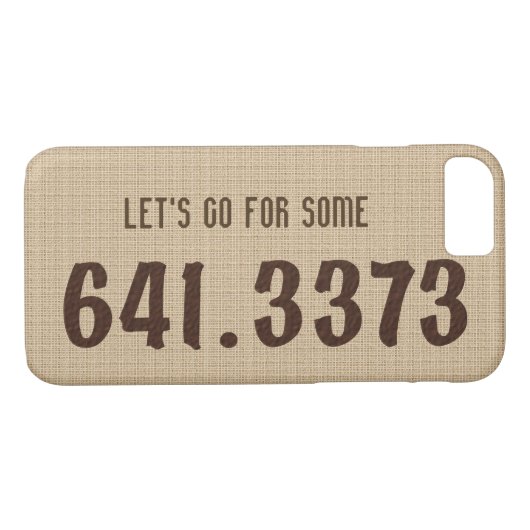 Dewey Decimal Coffee iPhone case (Achterkant (Horizontaal))