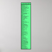 Dewey Decimal System: Hot Green met Header Poster (Voorkant)