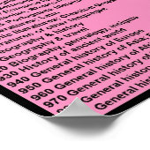 Dewey Decimal System: Hot Pink Poster (Hoek)