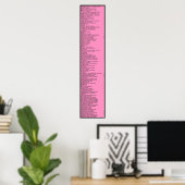 Dewey Decimal System: Hot Pink Poster (Thuiskantoor)