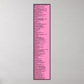 Dewey Decimal System: Hot Pink Poster (Voorkant)