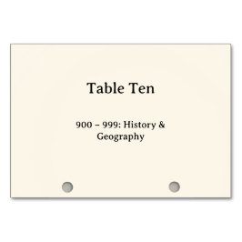 Dewey Decimale Systeem Kaartcatalogus Tafel Nummer Kaart