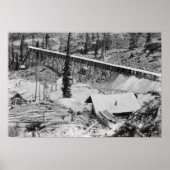 Dewey Gold Mine op Thunder Mountain, Idaho Poster (Voorkant)