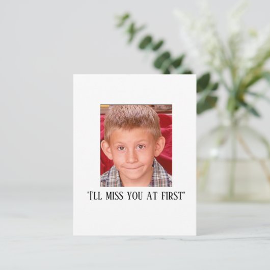 Dewey Malcom in het midden Briefkaart (Staand voorkant)