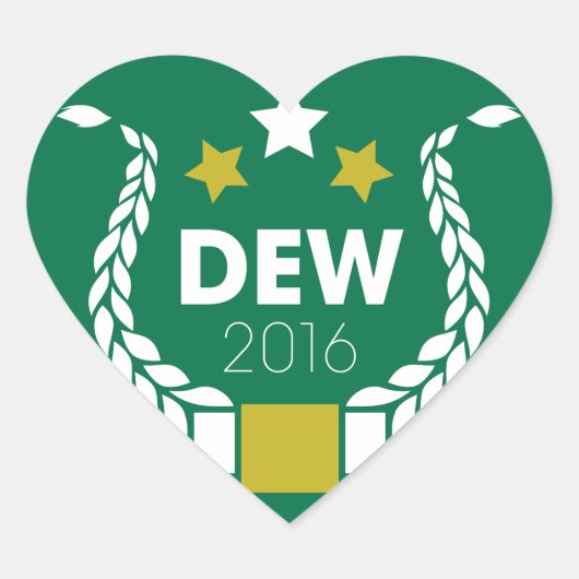 Dewey Stickers - <3 (Voorkant)