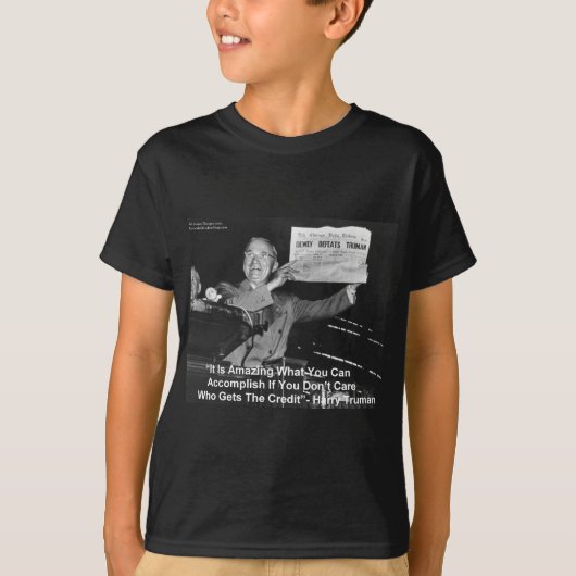 Dewey Verslaat Truman Grappige Cadeaus T-shirts Kn (Voorkant)