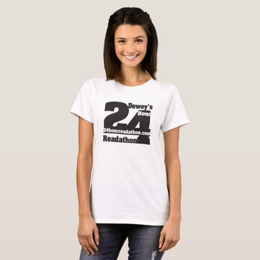 Dewey's 24 uur durende readathon T-Shirt (Voorkant volledig)