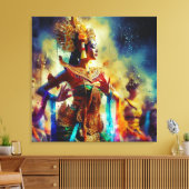Dewi Tari (Dansgodin) Canvas Afdruk (Insitu (Woonkamer))