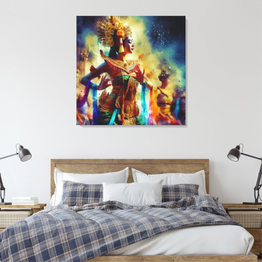 Dewi Tari (Dansgodin) Canvas Afdruk (Insitu (Slaapkamer))