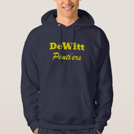 DeWitt High School Gedrukt Hoodie (Voorkant)