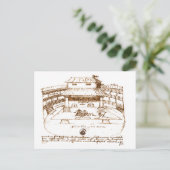 DeWitt's Zwanentheaterketch Briefkaart (Staand voorkant)