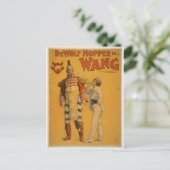 DeWolf Hopper in het  theater Wang Briefkaart (Staand voorkant)