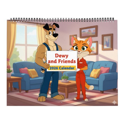 Dewy en Vrienden 2026 Kalender (Hoes)