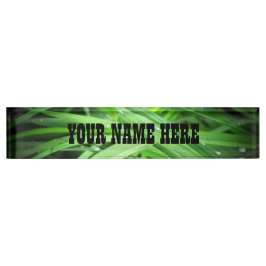 Dewy Grass Naambordje (Voorkant)