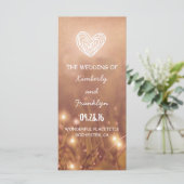 Dewy Grass rustieke bruiloft programma's (Staand voorkant)