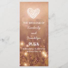 Dewy Grass rustieke bruiloft programma's