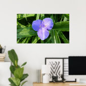 Dewy Trillium Spring Wildflower Poster (Thuiskantoor)