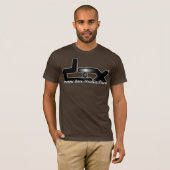 DEX MUSIC OFFICIAL T-SHIRT BROWN (Voorkant volledig)