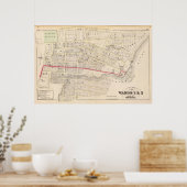 Dexter Asylum en Central Bridge Atlas Map Poster (Keuken)